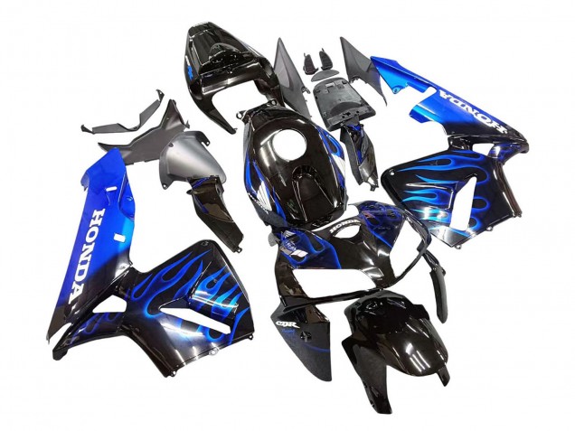Discount 2005-2006 Glossy Black Blue Flame Honda CBR600RR Motorcycle Fairing Canada