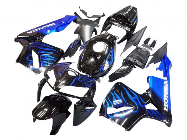 Discount 2005-2006 Glossy Black Blue Flame Honda CBR600RR Motorcycle Fairing Canada