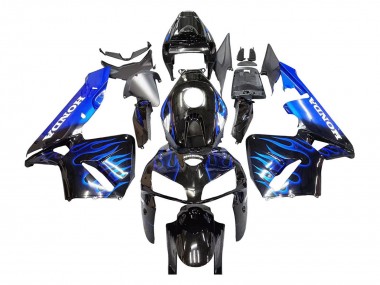 Discount 2005-2006 Glossy Black Blue Flame Honda CBR600RR Motorcycle Fairing Canada