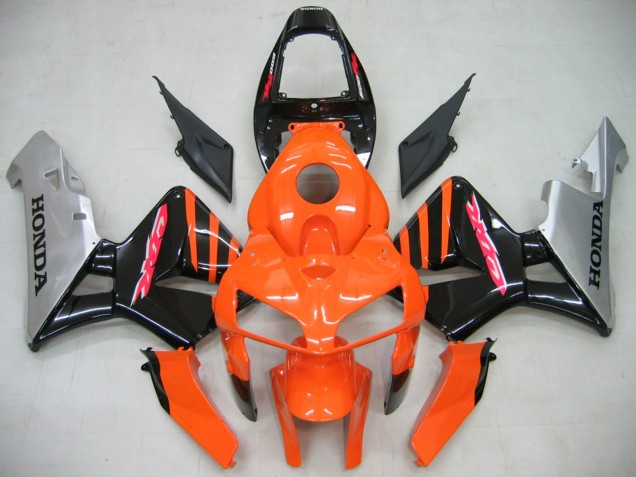 Discount 2005-2006 Orange Black Silver Honda CBR600RR Motorcycle Fairings Canada