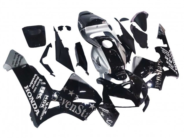 Discount 2005-2006 Black Silver SevenStars Honda CBR600RR Motorcycle Fairings Canada