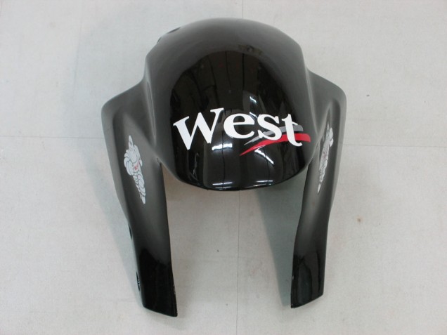 Discount 2005-2006 Glossy Black White West Honda CBR600RR Motorcycle Fairings Canada