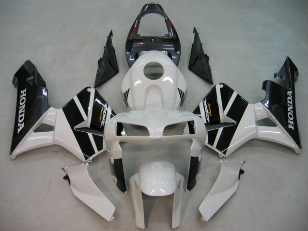 Discount 2005-2006 Black White Racing Honda CBR600RR Motorcycle Fairings Canada