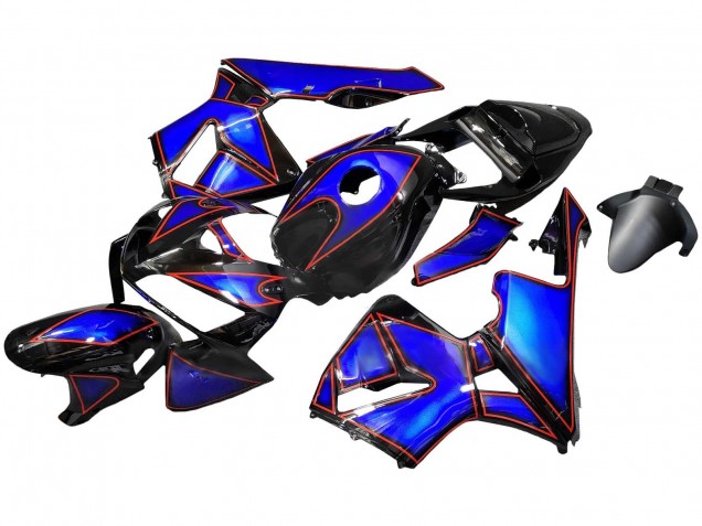Discount 2005-2006 Blue Black with Red Line Honda CBR600RR Motorcycle Fairings Canada