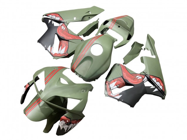 Discount 2005-2006 Green Red Shark Honda CBR600RR Motorcycle Fairings Canada