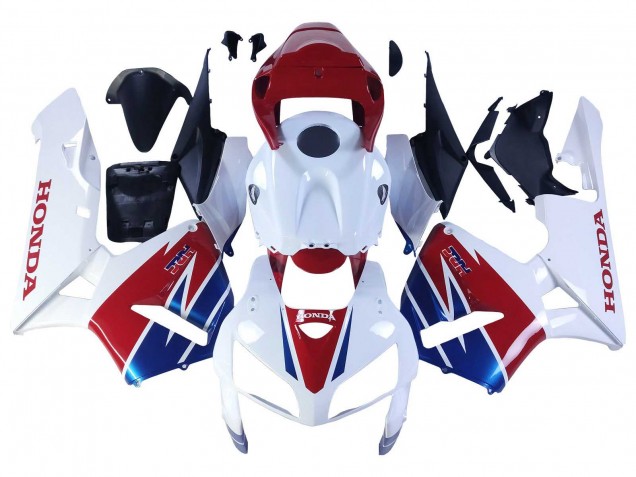 Discount 2005-2006 White Red Blue HRC Honda CBR600RR Motorcycle Fairing Canada