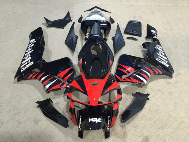 Discount 2005-2006 Glossy Black Red White HRC Honda CBR600RR Motorcycle Fairings Canada