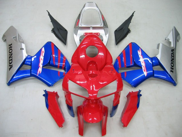 Discount 2005-2006 Red Blue Silver Honda CBR600RR Motorcycle Fairings Canada