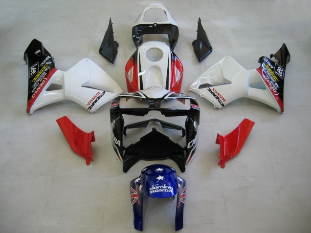 Discount 2005-2006 Red White Blue DENSO Honda CBR600RR Motorcycle Fairings Canada