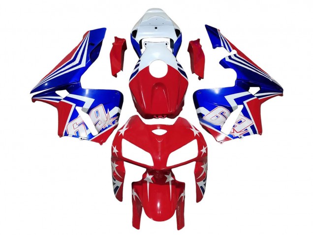 Discount 2005-2006 Red White Blue 69 Honda CBR600RR Motorcycle Fairings Canada