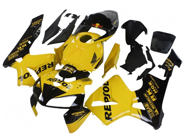 Discount 2005-2006 Yellow Black Repsol Honda CBR600RR Motorcycle Fairings Canada
