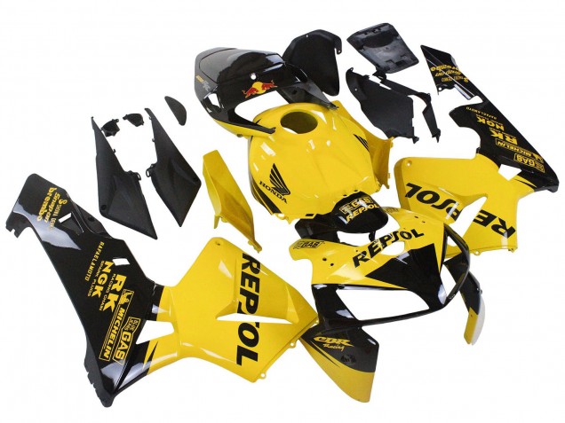 Discount 2005-2006 Yellow Black Repsol Honda CBR600RR Motorcycle Fairings Canada