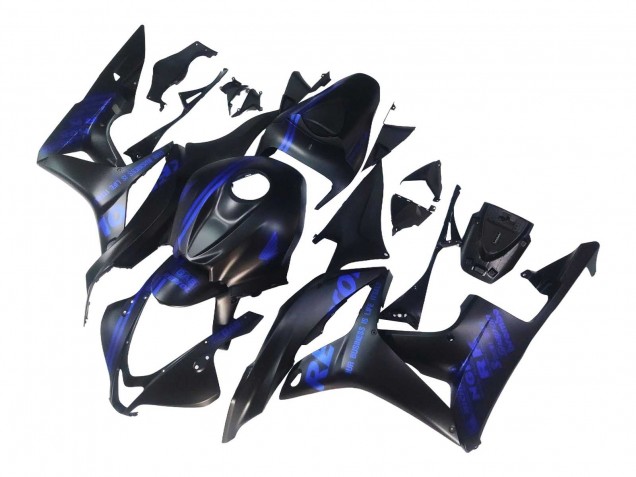 Discount 2007-2008 Matte Black Blue Repsol Honda CBR600RR Motorcycle Fairings Canada