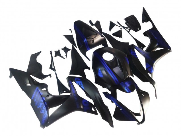 Discount 2007-2008 Matte Black Blue Repsol Honda CBR600RR Motorcycle Fairings Canada