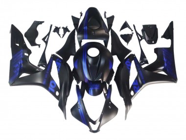 Discount 2007-2008 Matte Black Blue Repsol Honda CBR600RR Motorcycle Fairings Canada