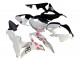 Discount 2007-2008 White Cherry Blossom Glossy Black Split Honda CBR600RR Motorcycle Fairings Canada
