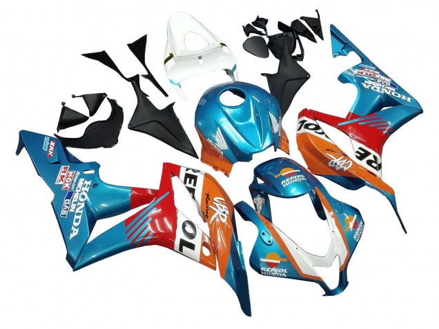 Discount 2007-2008 Orange White Red Blue Repsol Honda CBR600RR Motorcycle Fairings Canada