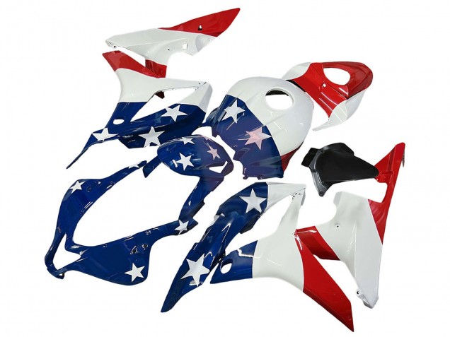 Discount 2007-2008 White Blue Red Star Honda CBR600RR Motorcycle Fairings Canada