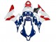 Discount 2007-2008 White Blue Red Star Honda CBR600RR Motorcycle Fairings Canada