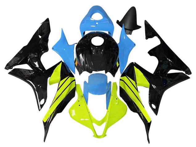 Discount 2007-2008 Blue Yellow Glossy Black Honda CBR600RR Motorcycle Fairings Canada