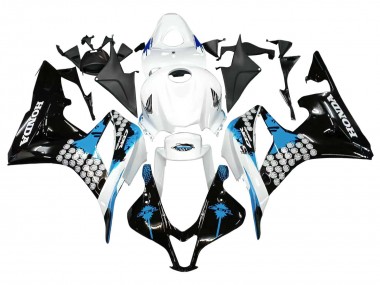 Discount 2007-2008 White Light Blue Glossy Black Honda CBR600RR Motorcycle Fairings Canada