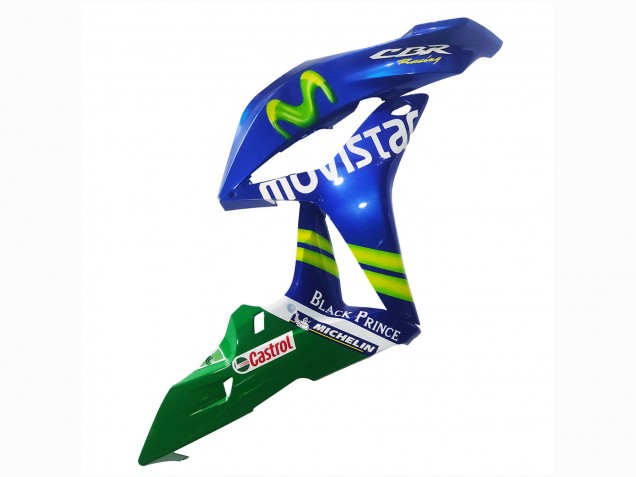 Discount 2007-2008 Blue Green MoviStar Castrol Honda CBR600RR Motorcycle Fairings Canada
