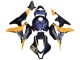 Discount 2007-2008 Orange Dark Blue Trick Star 06 Honda CBR600RR Motorcycle Fairings Canada