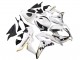 Discount 2007-2008 White Gold Glossy Black Playboy Honda CBR600RR Motorcycle Fairing Canada