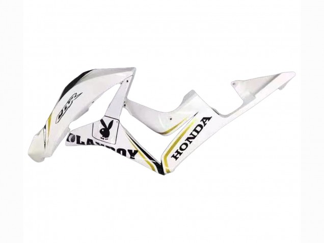 Discount 2007-2008 White Gold Glossy Black Playboy Honda CBR600RR Motorcycle Fairing Canada