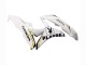Discount 2007-2008 White Gold Glossy Black Playboy Honda CBR600RR Motorcycle Fairing Canada