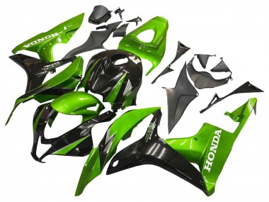 Discount 2007-2008 Green Glossy Black Honda CBR600RR Motorcycle Fairing Kits Canada