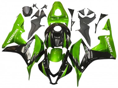 Discount 2007-2008 Green Glossy Black Honda CBR600RR Motorcycle Fairing Kits Canada