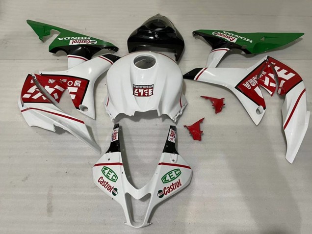 Discount 2007-2008 White Green Red Castrol Honda CBR600RR Motorcycle Fairings Canada