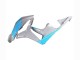 Discount 2007-2008 Glossy Grey Light Blue Honda CBR600RR Motorcycle Fairings Canada
