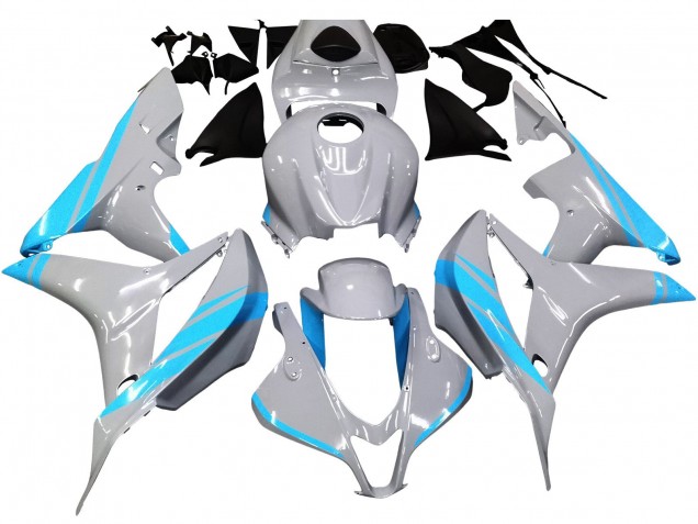 Discount 2007-2008 Glossy Grey Light Blue Honda CBR600RR Motorcycle Fairings Canada
