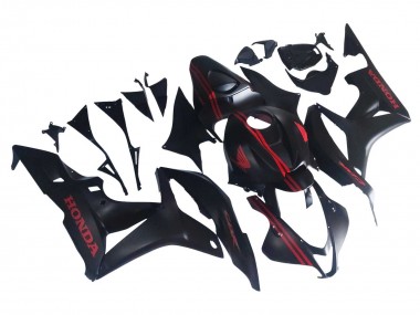 Discount 2007-2008 Matte Black Red Honda CBR600RR Motorcycle Fairings Canada