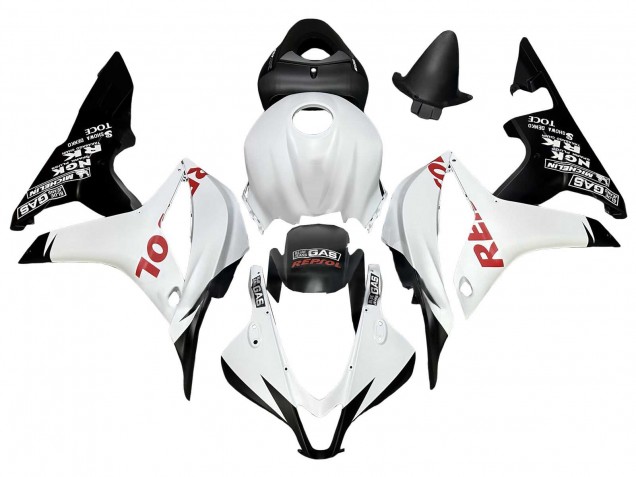 Discount 2007-2008 White Matte Black Red Repsol Honda CBR600RR Motorcycle Fairings Canada