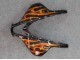 Discount 2007-2008 Glossy Black Orange Flame Honda CBR600RR Motorcycle Fairings Canada