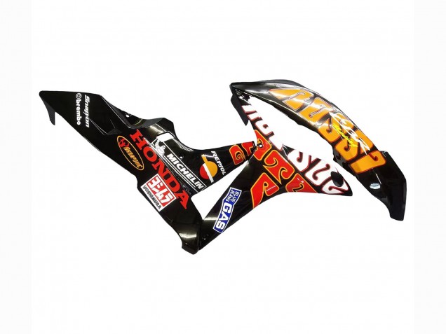 Discount 2007-2008 Yellow Orange Glossy Black Rossi Repsol Honda CBR600RR Motorcycle Fairings Canada