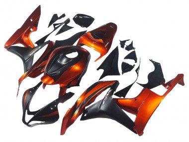 Discount 2007-2008 Orange Matte Black Honda CBR600RR Motorcycle Fairing Canada