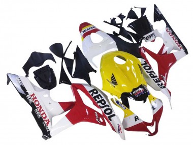 Discount 2007-2008 White Yellow Red Repsol HRC Honda CBR600RR Motorcycle Fairings Canada