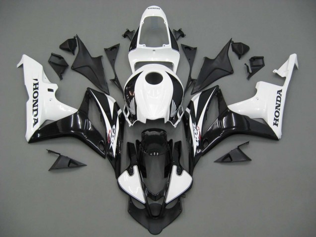 Discount 2007-2008 White Black Racing Honda CBR600RR Motorcycle Fairings Canada