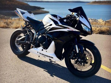 Discount 2007-2008 White Black Racing Honda CBR600RR Motorcycle Fairings Canada