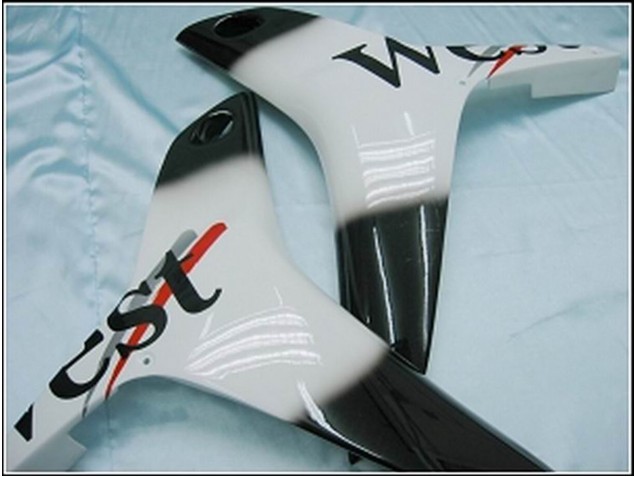 Discount 2007-2008 Glossy Black White West Honda CBR600RR Motorcycle Fairings Canada