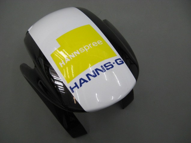 Discount 2007-2008 White Green Yellow Glossy Black Hannspree Honda CBR600RR Motorcycle Fairings Canada