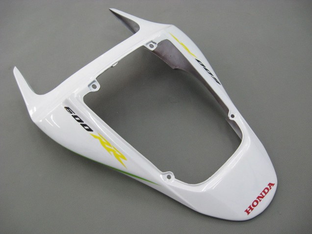Discount 2007-2008 White Green Yellow Glossy Black Hannspree Honda CBR600RR Motorcycle Fairings Canada