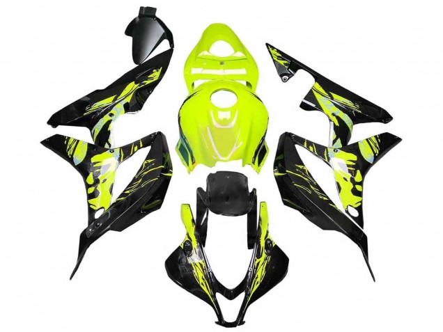 Discount 2007-2008 Yellow Glossy Black Honda CBR600RR Motorcycle Fairings Canada