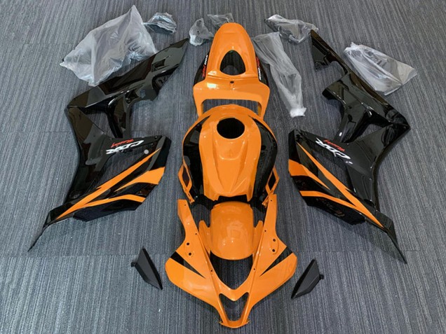 Discount 2007-2008 Orange Glossy Black Racing Honda CBR600RR Motorcycle Fairings Canada