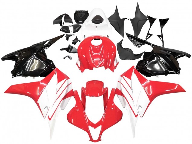 Discount 2009-2012 White Red Glossy Black Honda CBR600RR Motorcycle Fairing Kits Canada