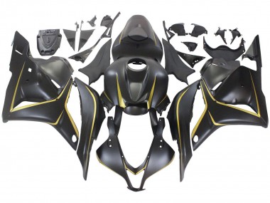 Discount 2009-2012 Matte Black Gold Honda CBR600RR Motorcycle Fairings Canada